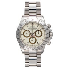 Rolex Daytona 116520 Cream Dial SS P2 Serial 2001 Papers