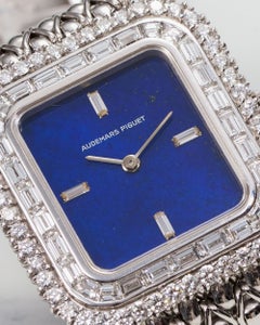 Audemars Piguet Haute Joallerie Lapis Diamond Dial Baguette Diamond Bezel