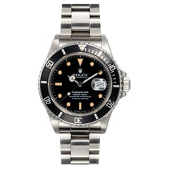 Rolex Submariner 16800 Spider Patina Dial 1987 Box and Papers