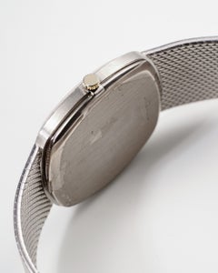 Audemars Piguet mit versilbertem Zifferblatt und gebürstetem „Cobra“-Armband aus 18 Karat Weißgold, 1980er Jahre