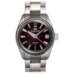 Grand Seiko SLGB005G U.F.A. Spring Drive mit violettem Zifferblatt, Edelstahl, 2025, mit Originalverpackung und Papieren
