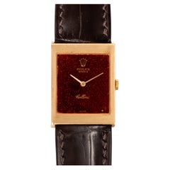 Rolex Cellini 4014 Tangerine Mirror Dial 18k YG 1981