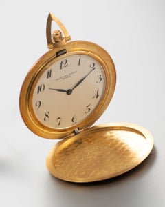 Audemars Piguet Ultra Thin 5653 Arabic Cream Dial 18k YG 1970s Pocket Watch