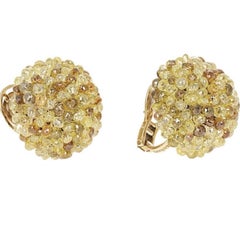 Lugano Fancy Color Diamond Briolette Earrings