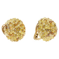 Lugano Fancy Color Diamond Briolette Earrings