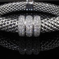 DAG Pair of Diamond Gold Bangle Bracelets