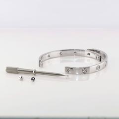 Cartier 10 Diamond Gold Love Bangle Bracelet