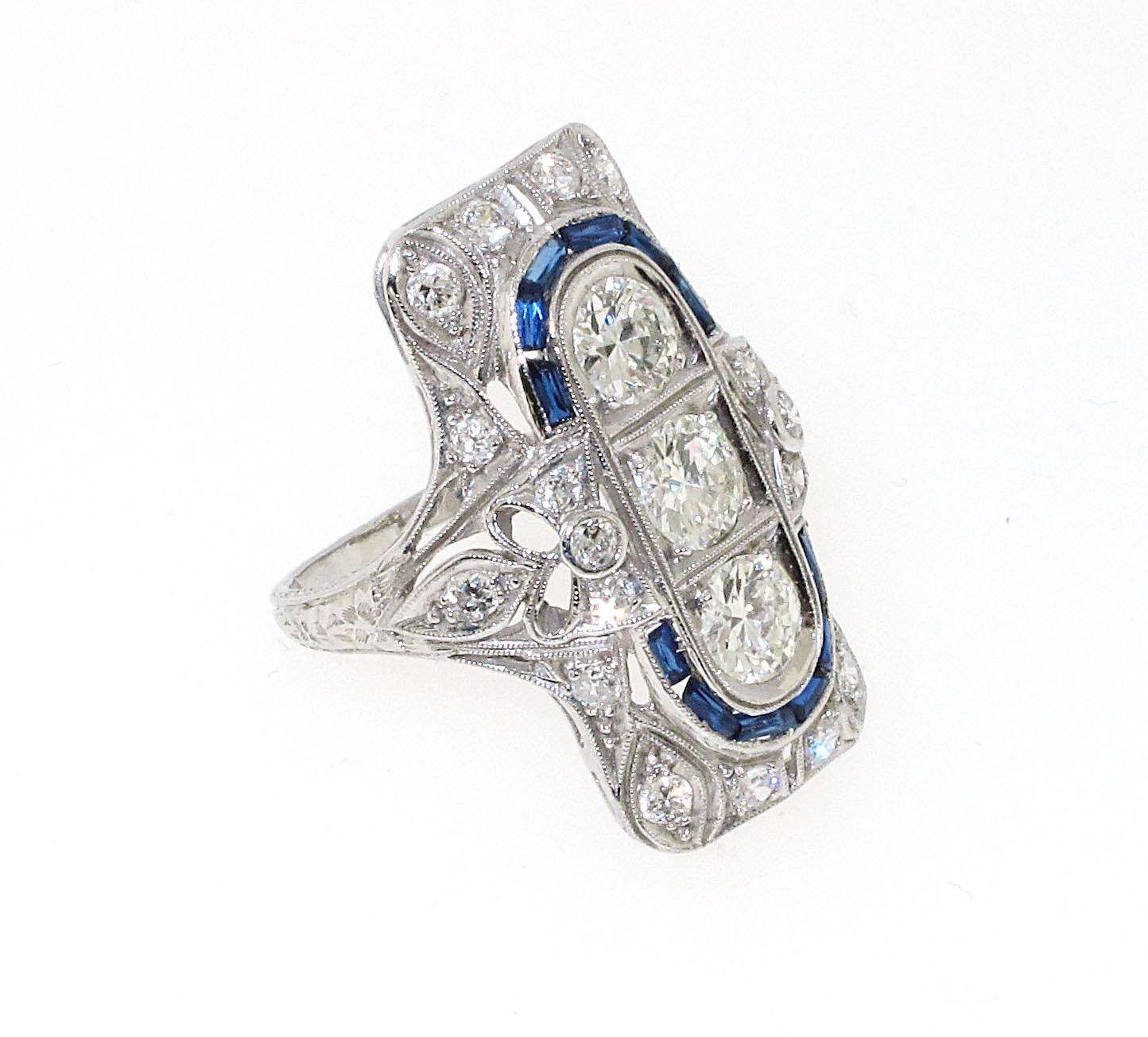 synthetic platinum ring