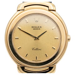 Rolex Cellini 6623 Anniversary Logo Dial, Crocodile Strap & Orignal 18k Buckle
