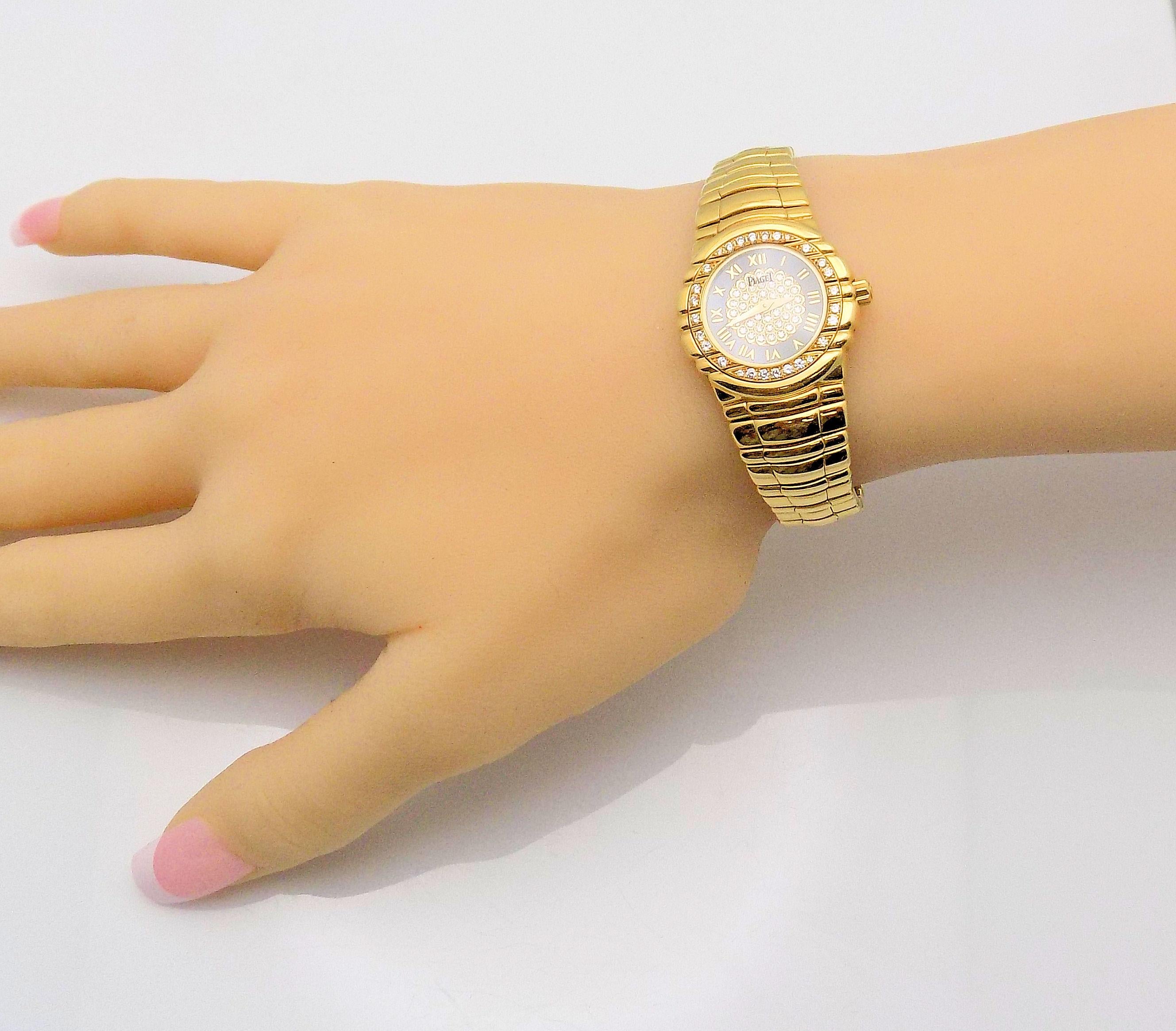 Ladies Diamond Piaget Tanagra Wristwatch For Sale 1