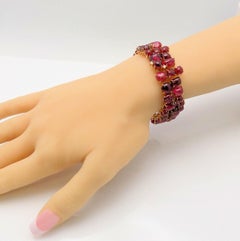 Handmade Red Spinel Bracelet