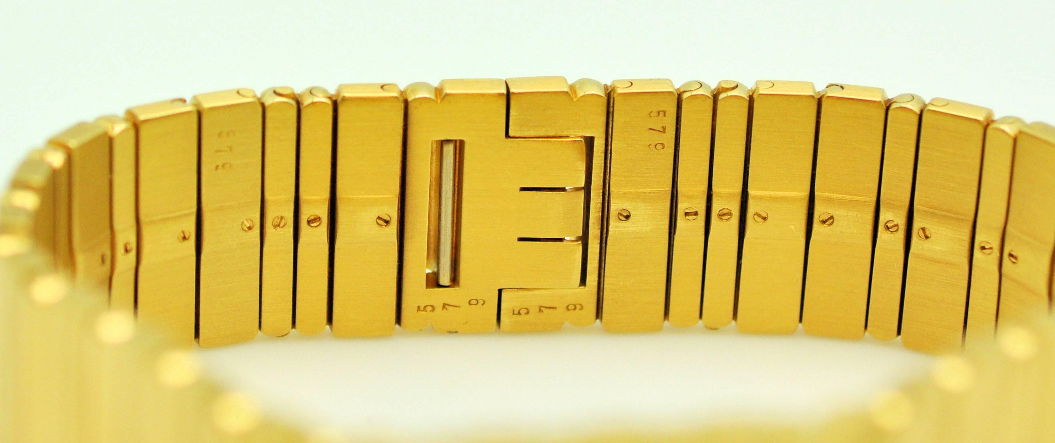 Piaget Yellow Gold Polo Backwind Wristwatch. Upgraded Movement 757P, New battery 1