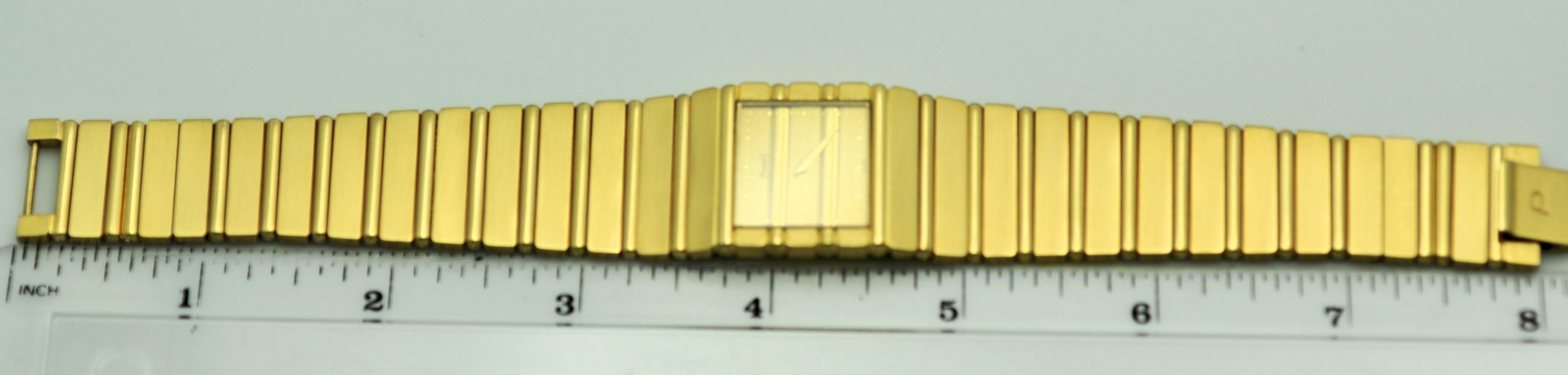 Piaget Yellow Gold Polo Backwind Wristwatch. Upgraded Movement 757P, New battery 3