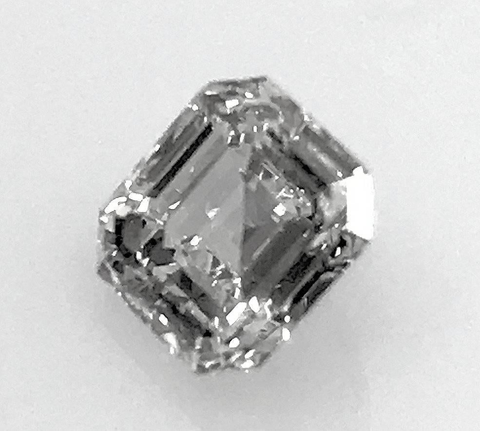 Square Emerald Cut Asscher Diamond 1.02 Carat GIA VVS-1, G In Excellent Condition For Sale In Dallas, TX
