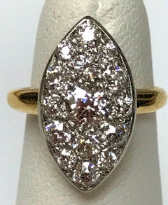 Antique Edwardian Tiffany & Co. Diamond Platinum Gold Ring