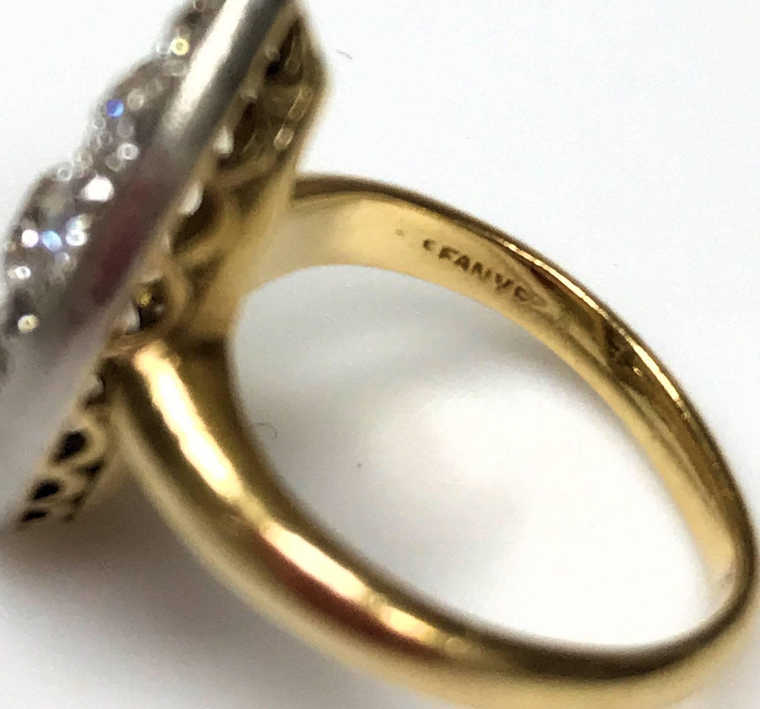 Antique Edwardian Tiffany & Co. Diamond Platinum Gold Ring For Sale 1