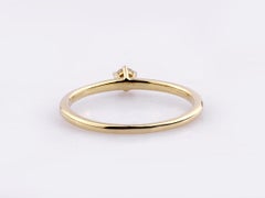 Classic 14KT Yellow Gold Six Prong Round Cut Diamond Solitaire Ring