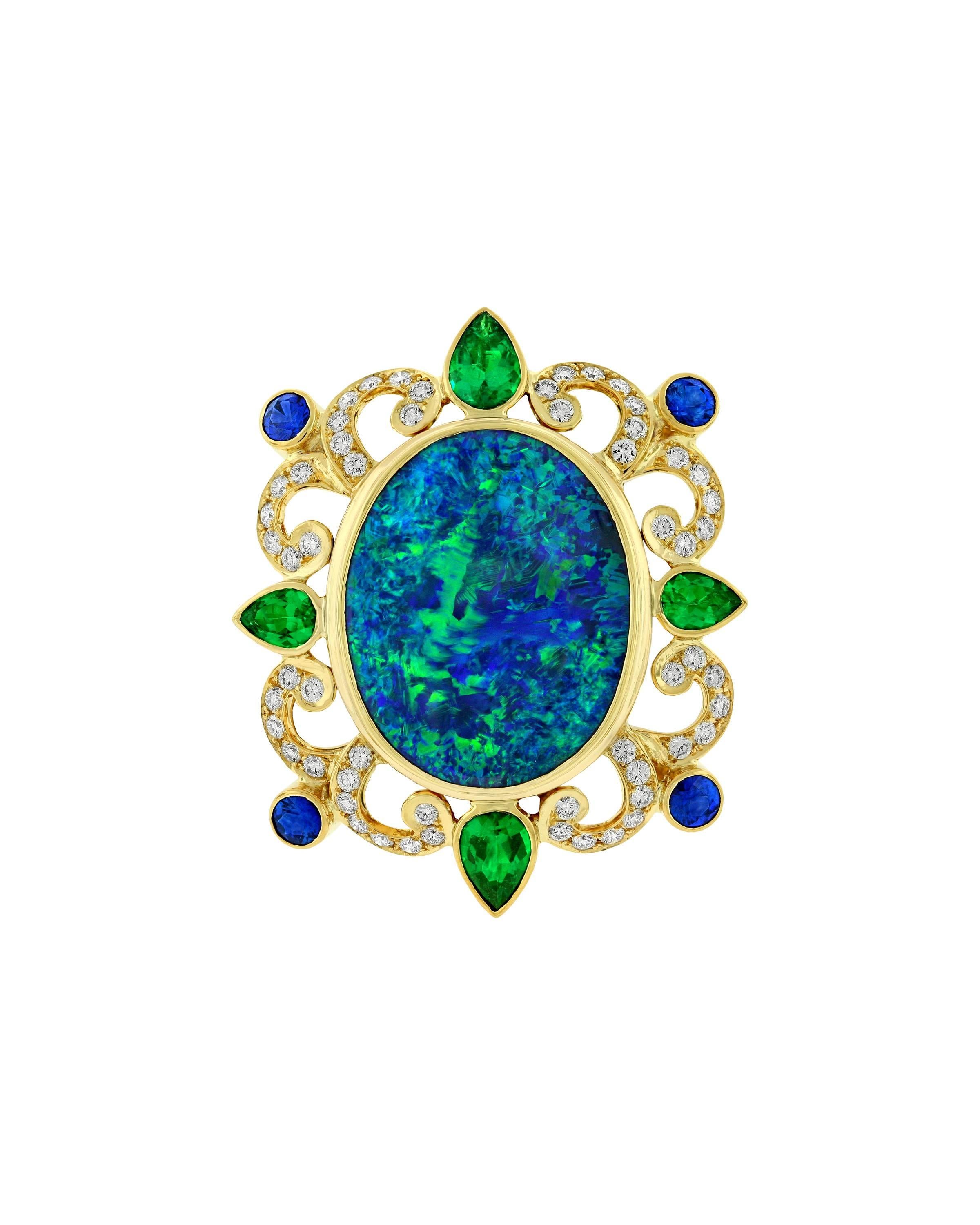 Black Opal(2)=3.77ct.