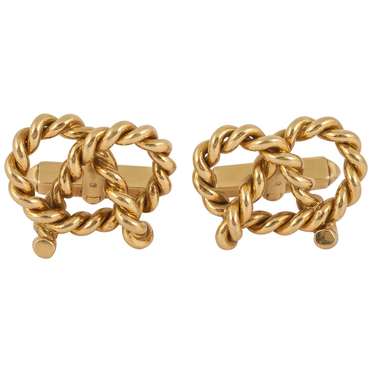 Kutchinsky Gold Rope Knot Cufflinks