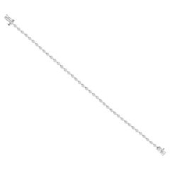 3.38 Ct Natural Marquise Diamond East West Tennis Bracelet in 18K White Gold