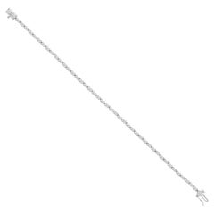 3.24 Ct Natural Marquise Diamond Station Line Tennis Bracelet 18K White Gold