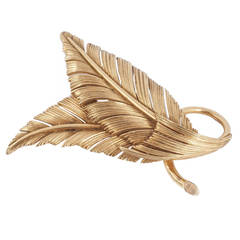 Twin Leaf Brooch by Yard 9