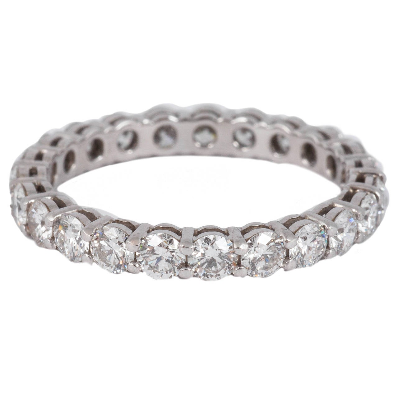 Tiffany Diamond eternity ring For Sale