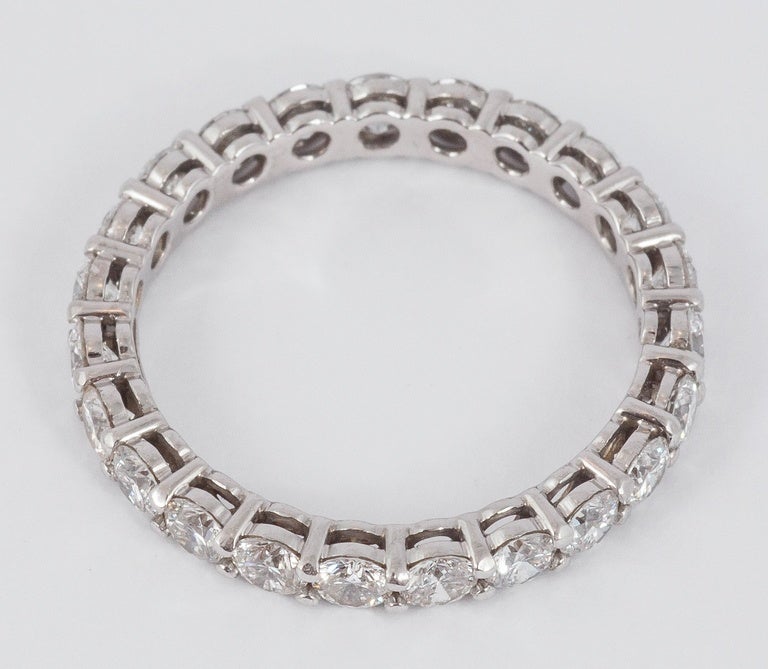 Women's Tiffany Diamond eternity ring For Sale