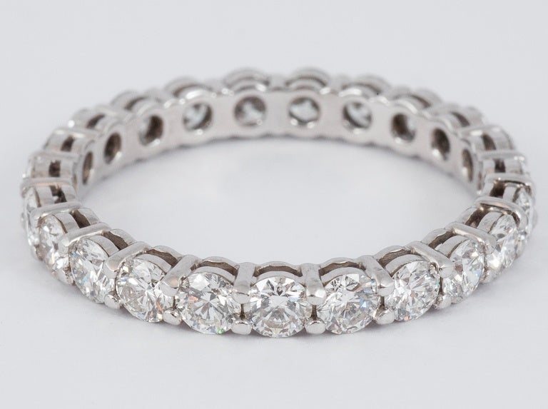 Tiffany Diamond eternity ring For Sale 1