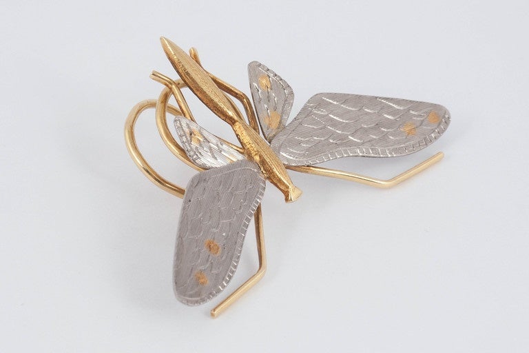 Fine Two Color Gold butterfly For Sale 1