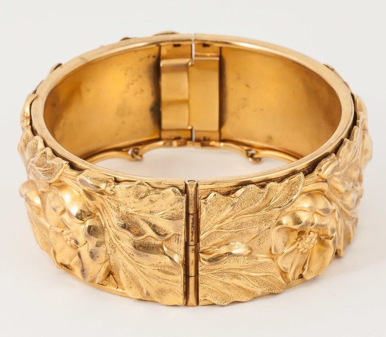 Art Nouveau Rare art nouveau Metal bangle bracelet