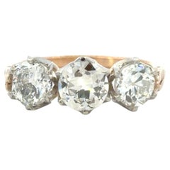 Old Mine Cut Diamond Ring in 14k Gold
