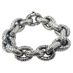 Konstantino Sterling Silver Chunky Chain link Bracelet