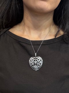 Edwardian Platinum Old Mine Diamond Pendant, 1920