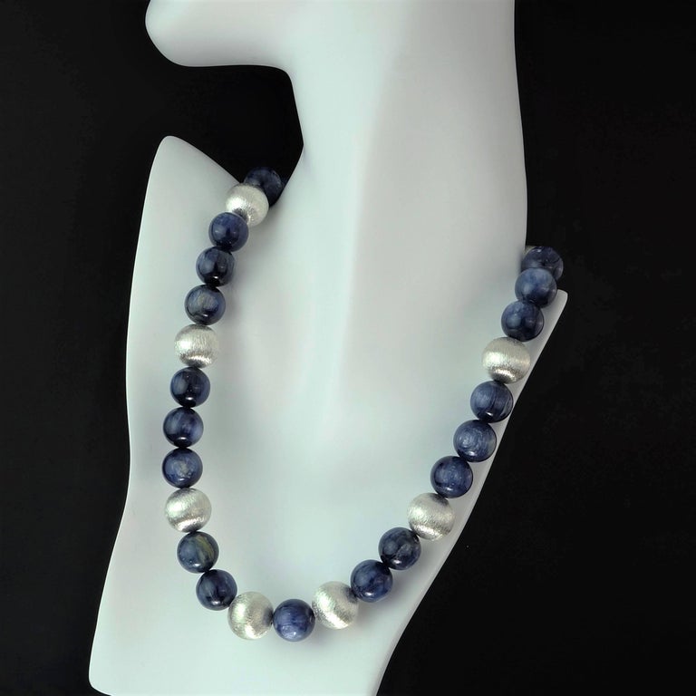Gorgeous Kyanite and Silver Necklace For Sale at 1stdibs