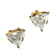 AJD Pendientes de diamantes brillantes de 1,25 quilates  Piedra de nacimiento de abril