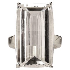 AJD Bague d'été Sizzling en cristal de quartz et argent sterling