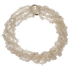 AJD Three Sparkling Quartz Crystal 34 Inch Infinity Necklaces  Gift Idea!