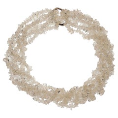 AJD Three Sparkling Quartz Crystal 34 Inch Infinity Necklaces Gift Idea!