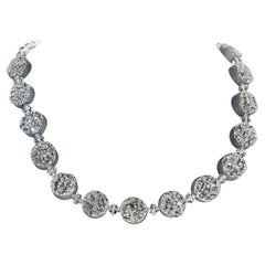 AJD DRAMATIC Glittering Natural Druzy Quartz 17 1/4" Fascinating Necklace