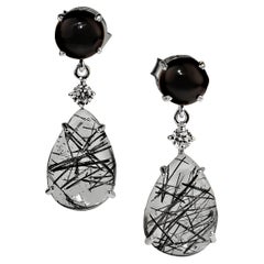 AJD Sophisticated Black and White Earrings