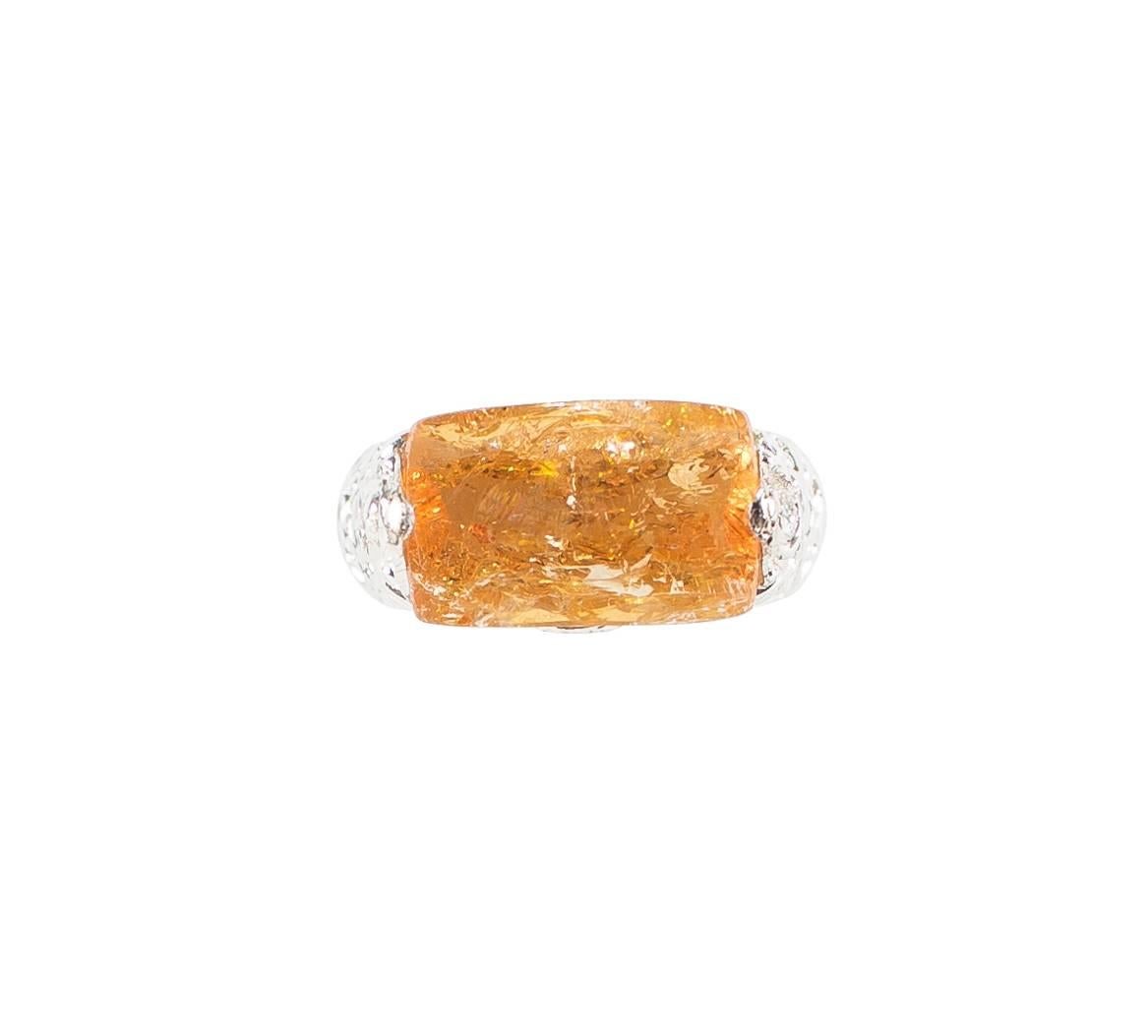 orange topaz ring