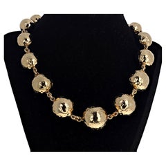 Brilliantly Polished Glowing Dramatic "YELLOW-GOLDY" Rondel 19"-21" Necklace