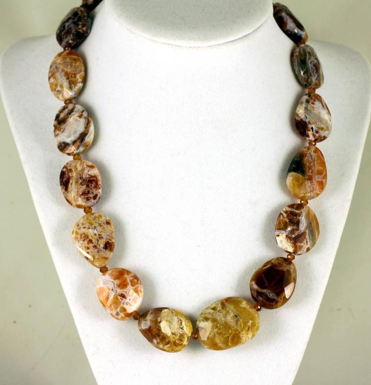 Rare Brandy Opal and Necklace For Sale at 1stdibs