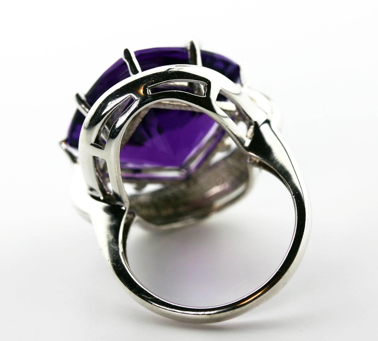 Women's Extraordinary Huge Amethyst Ring