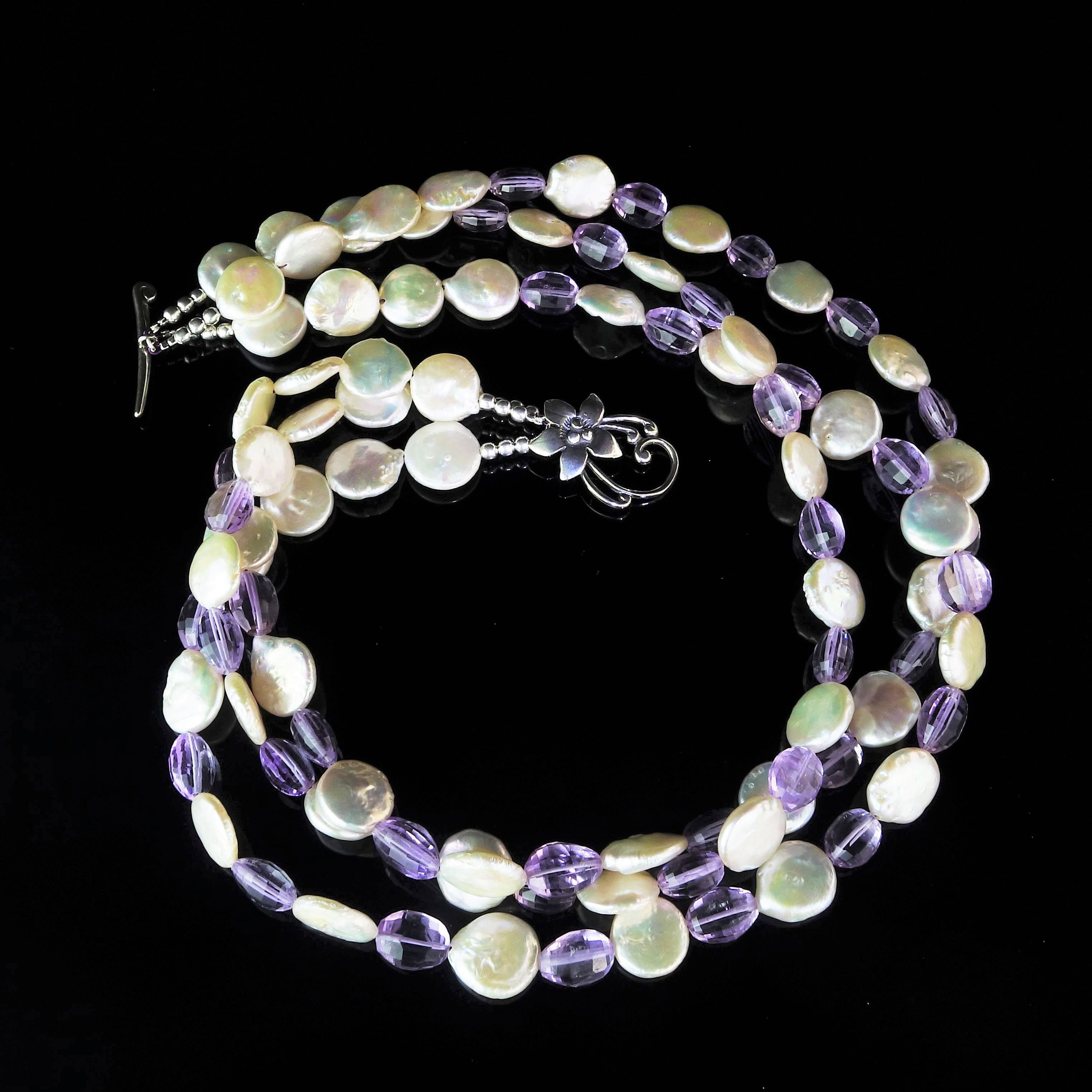 pearl and amethyst necklace