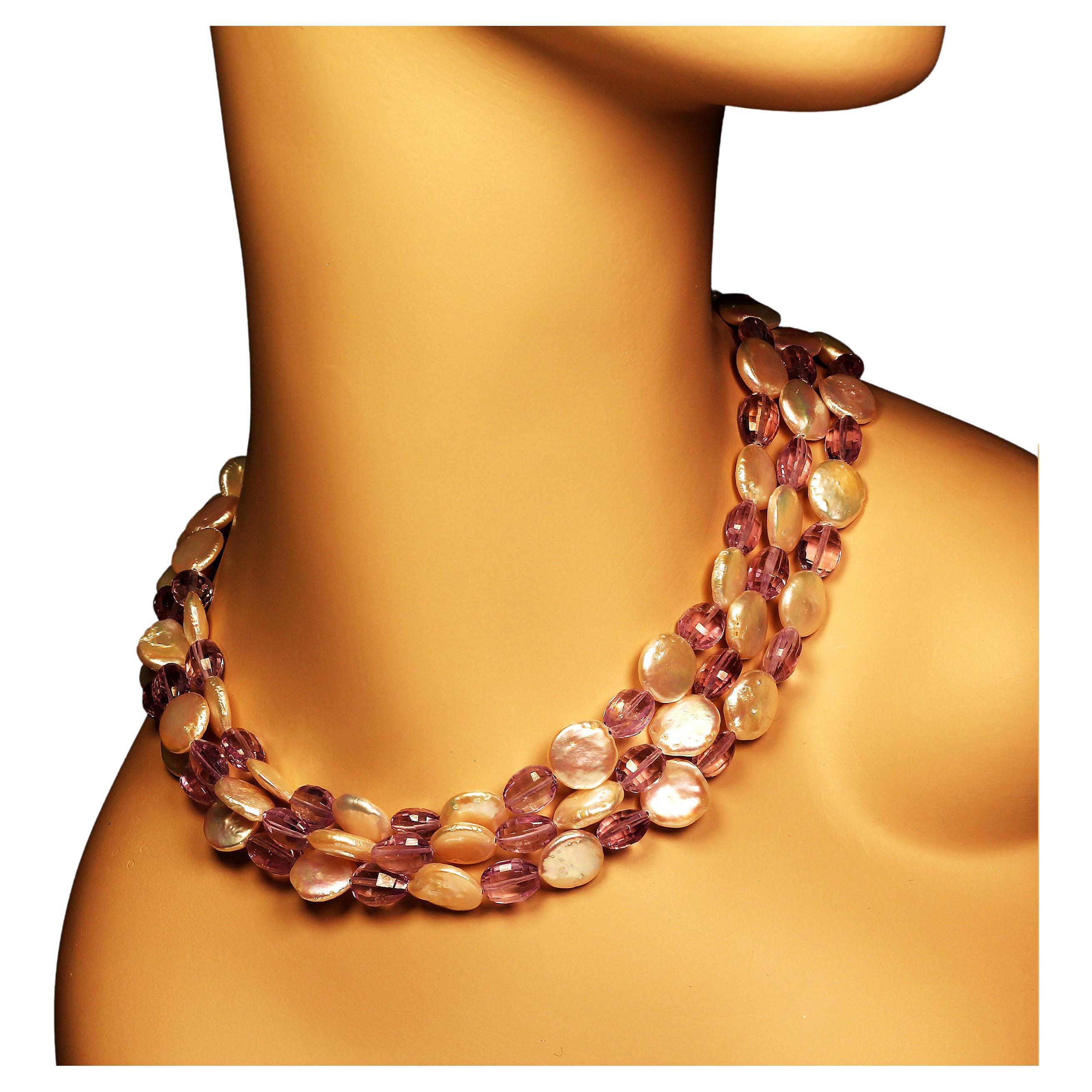 june birthstone strand necklaces