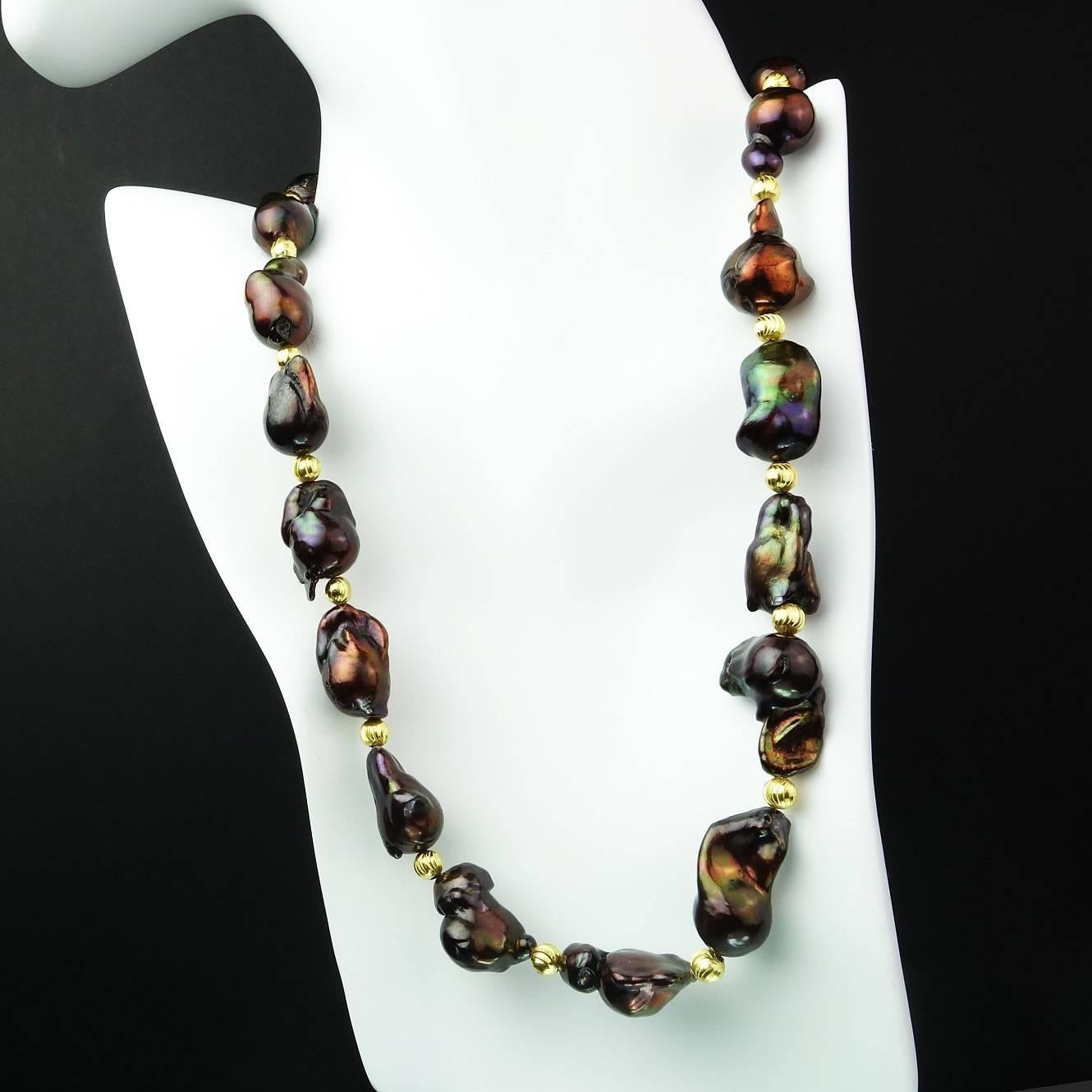 brown pearl necklaces