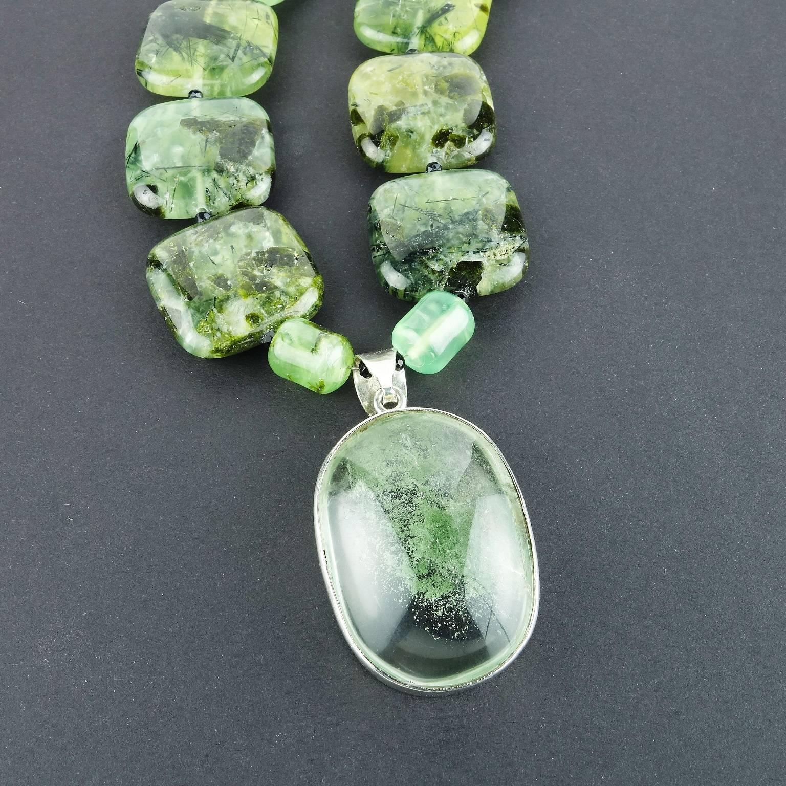 prehnite pendant