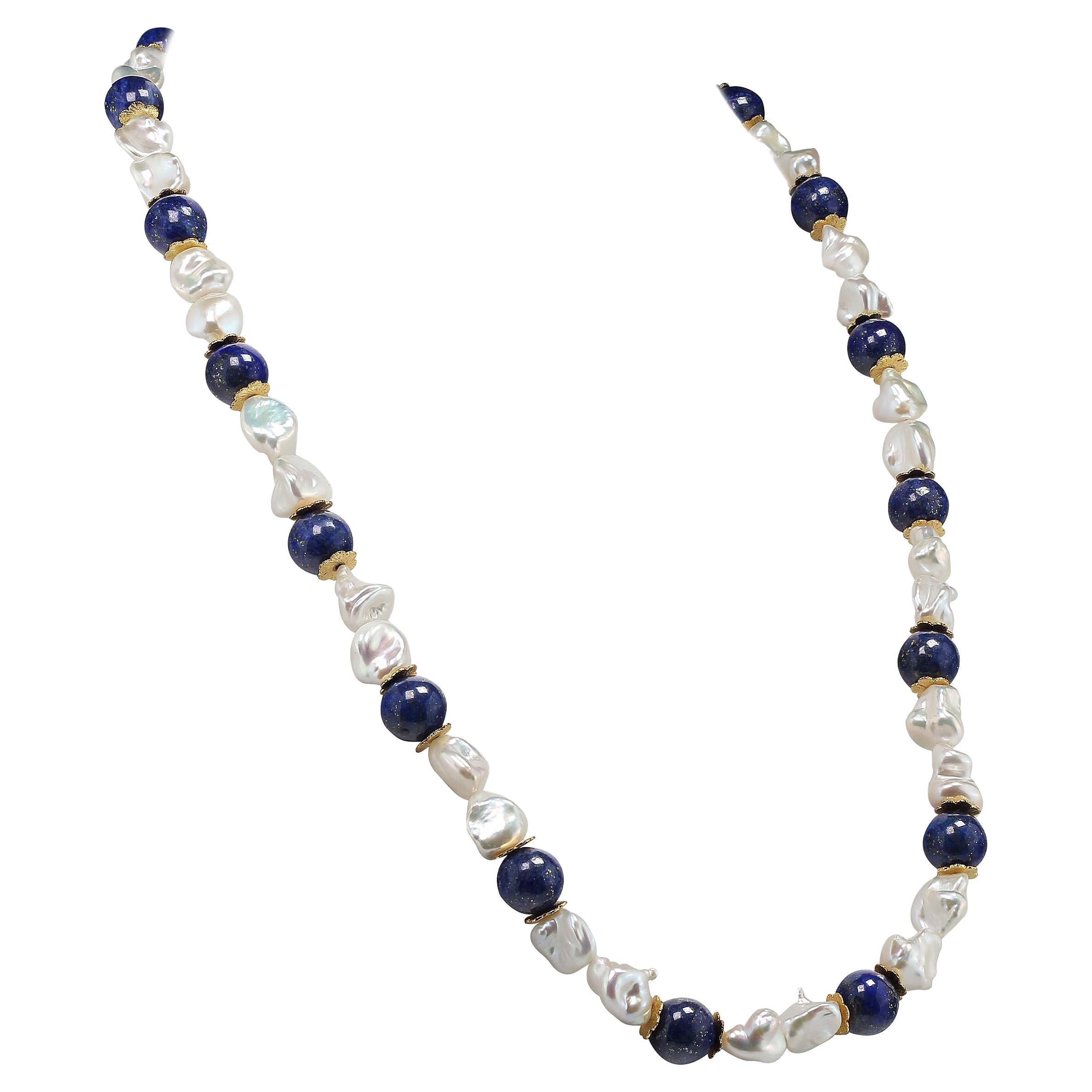 Antique Lapis Lazuli Beaded Necklaces - 194 For Sale at 1stDibs 